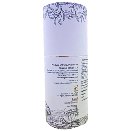 Kangra Tea House Divini Tea - Certified Organic Kangra Tulsi Green Tea, Boosts Immunity, Energy, 100 g Jar