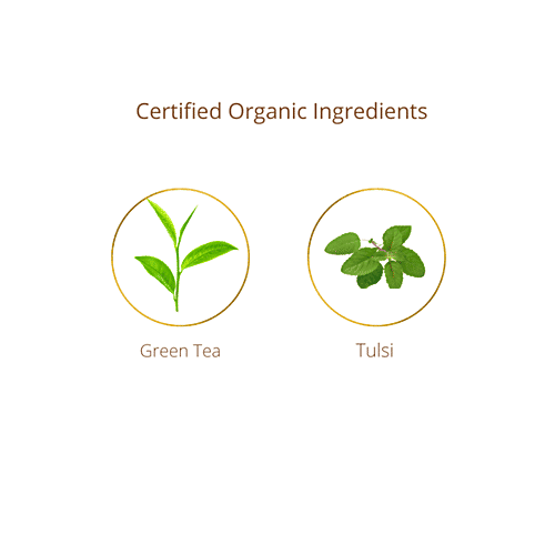 Kangra Tea House Divini Tea - Certified Organic Kangra Tulsi Green Tea, Boosts Immunity, Energy, 100 g Jar