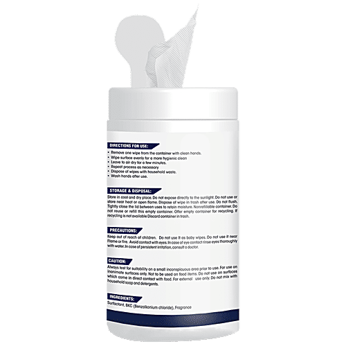 Cleno Toilet Cleaning Wet Wipes - Anti-Bacterial & Germs Protection, For Commode, Seats, Flush, Knobs, 50 pcs  