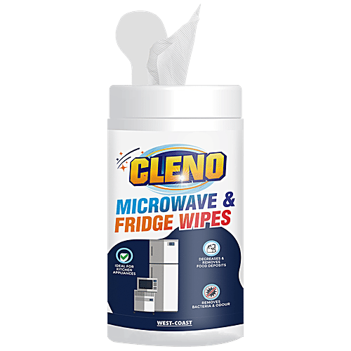 Buy Cleno Microwave & Fridge Wet Wipes Quick Spot Cleaning, Removes