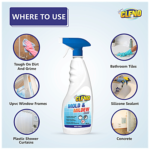 Buy Cleno Mold & Mildew Cleaner Spray Removes Stains, Bath Tubs, Wash