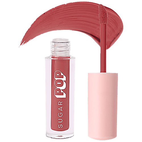 Sugar Pop Matte Lip Colour - Smudge-Proof, Non-Drying, Long-Lasting, Rich Pigmentation, 1.6 ml 18 Maple