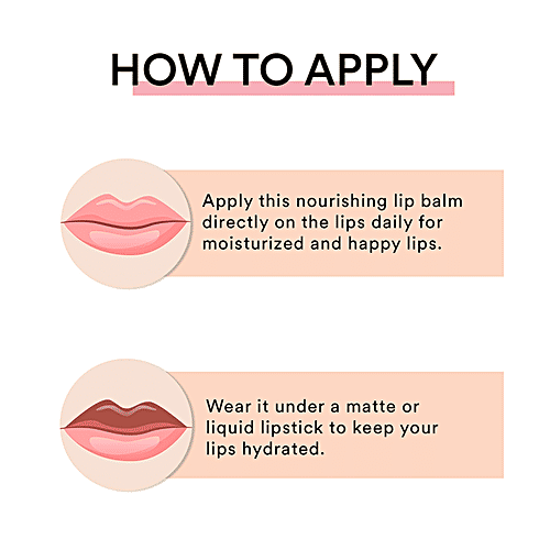 Sugar Pop Nourishing Lip Balm - With Shea Butter & Avocado Oil, Hydrating, Moisturising, 4.5 g 06 Strawberry 