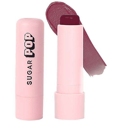 Sugar Pop Nourishing Lip Balm - With Shea Butter & Avocado Oil, Hydrating, Moisturising, 4.5 g 07 Plum 