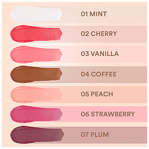 Sugar Pop Nourishing Lip Balm - With Shea Butter & Avocado Oil, Hydrating, Moisturising, 4.5 g 07 Plum 