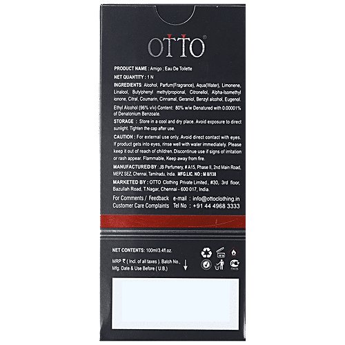 Buy OTTO Eau De Toilette Amigo, LongLasting Fragrance Online at Best