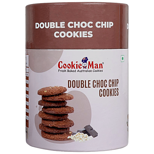 CookieMan Double Choco Chip Cookies, 200 g  