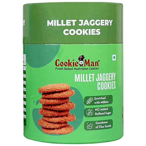 Buy CookieMan Millet Jaggery Cookies Online at Best Price of Rs 249