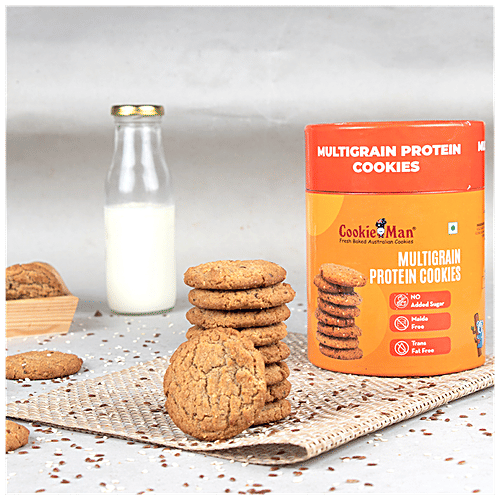 CookieMan Sugar Free Multigrain Protein Cookies, 200 g