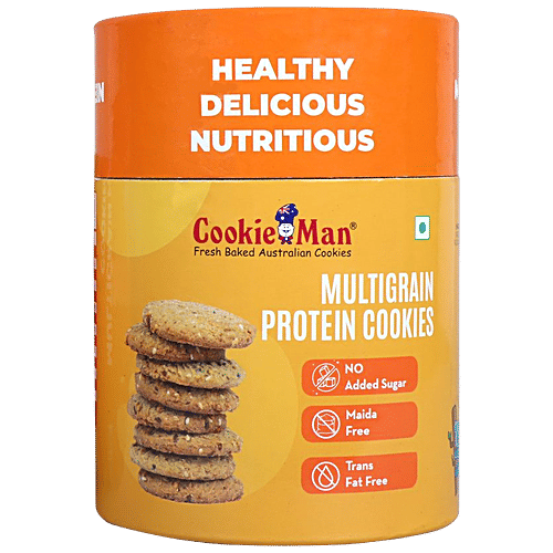 CookieMan Sugar Free Multigrain Protein Cookies, 200 g