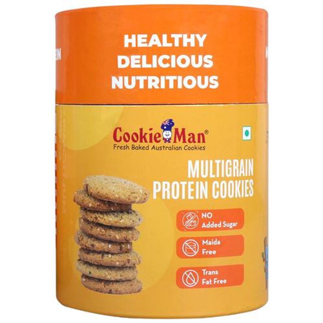 CookieMan Sugar Free Multigrain Protein Cookies, 200 g 