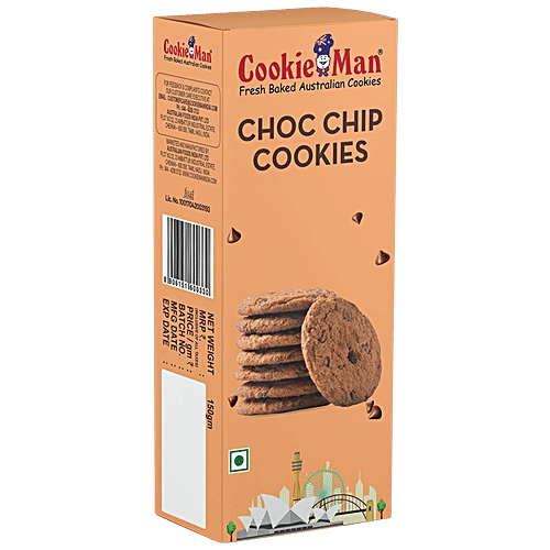 CookieMan Choc Chip Cookies, 150 g (Buy 1 Get 1)