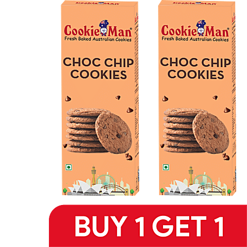 CookieMan Choc Chip Cookies, 150 g (Buy 1 Get 1)