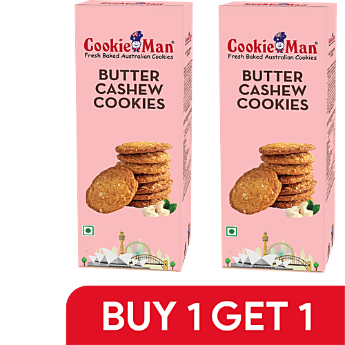 CookieMan Butter Cashew Cookies, 150 g (Buy 1 Get 1) 
