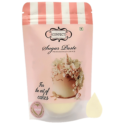Confect Ivory Sugar Paste - Professional Choice, For Cake Art, 250 g