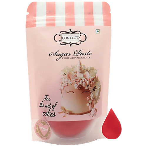 Confect Superman Red Sugar Paste - Professional Choice, For Cake Art, 250 g  