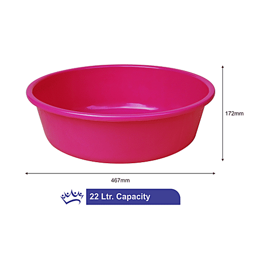 Buy Princeware Unbreakable Plastic Multipurpose Bath Tub/Washing Tub Pink Online at Best Price