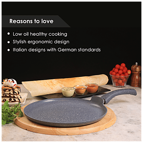 Buy Wonderchef Wonderchef Granite Cookware Tawa 5 Layer Coating, Grey, Induction Base, 30 cm