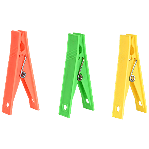 SINCO Megha Heavy Duty Plastic Cloth Clips/Pegs, 1 pcs (Set of 12) 