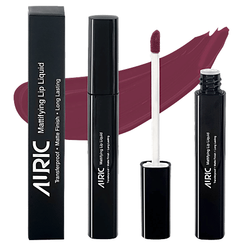 Auric Beauty Mattifying Lip Liquid - Long Lasting, Waterproof, 4 ml Scandalacious 
