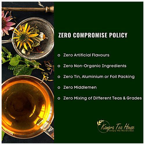 Kangra Tea House BeauTEA Certified Organic Hibiscus Rose Green Tea - Hand Crafted & Finest Grade, 100 g Jar 