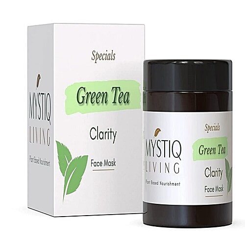 Buy Mystiq Living Specials Green Tea Clarity Face Mask Day & Night Gel Plant Based Nourishment