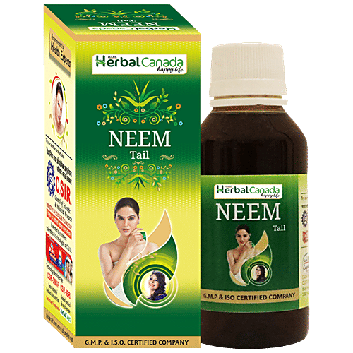 Buy Herbal Canada Neem Oil 100 Natural, Reduces HairFall, Controls