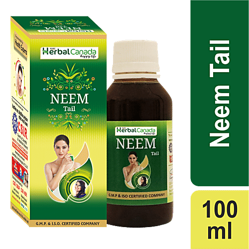 Buy Herbal Canada Neem Oil 100 Natural, Reduces HairFall, Controls Dandruff Online at Best