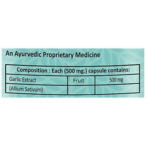 Buy Herbal Canada Garlic Capsule Ayurvedic Medicine, Helps Lower Blood Pressure Levels Online