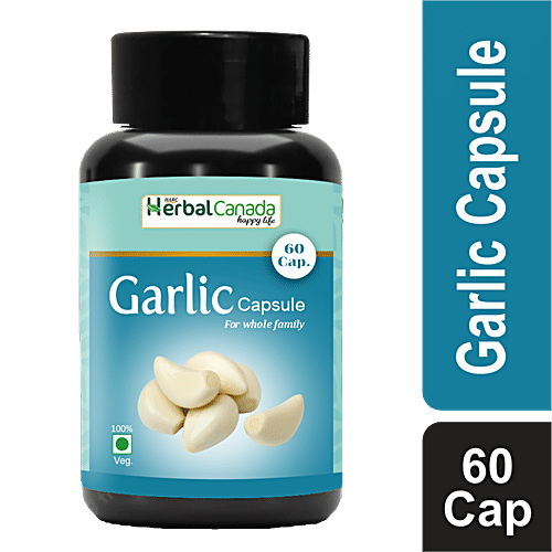Buy Herbal Canada Garlic Capsule Ayurvedic Medicine, Helps Lower