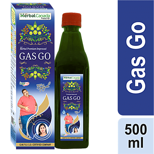 Buy Herbal Canada Gas Go 100 Natural, SugarFree, Aids Digestion & Supports Bowel Function