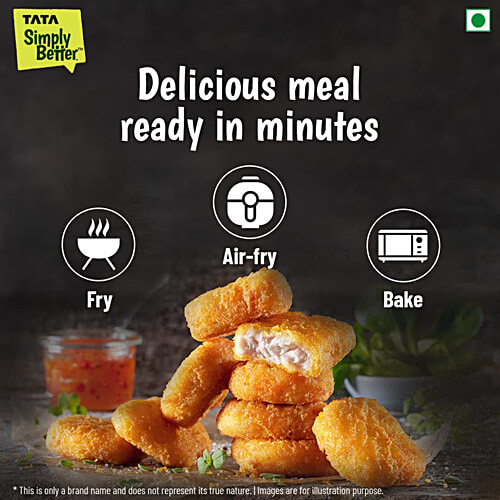 Tata Simply Better Plant-Based Chicken Nuggets - Tastes Just Like Chicken, 15 Pieces, 270 g  