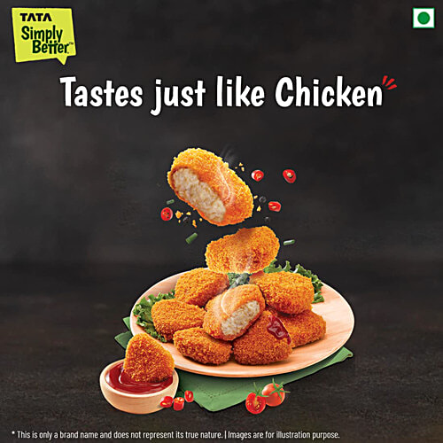 Tata Simply Better Plant-Based Chicken Nuggets - Tastes Just Like Chicken, 15 Pieces, 270 g  