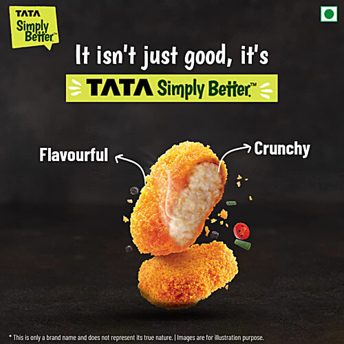 Tata Simply Better Plant-Based Chicken Nuggets - Tastes Just Like Chicken, 15 Pieces, 270 g  