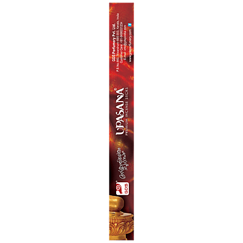 GDS Upasana Agarbathi Incense Sticks - Fragrances For Peace Of Mind, 200 g (Free Matchbox & Ceramic Stand Inside) 
