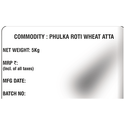 Nutrapoorna Phulka Roti Wheat Atta - Premium, Fresh, Rich In Nutrients, No Preservatives, 5 kg Pouch 