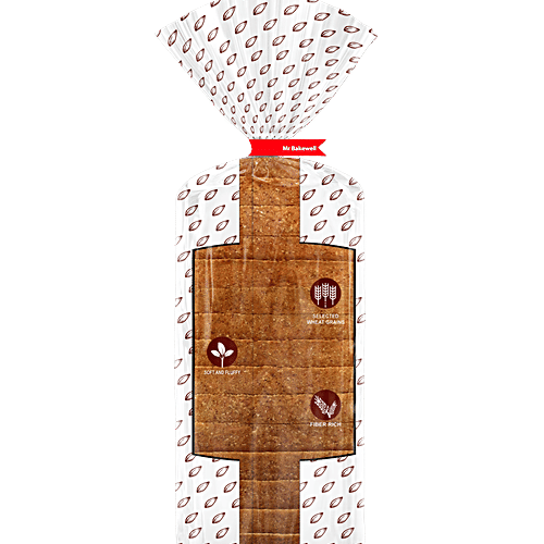 Mr Bakewell Premium Brown Bread - Rich In Nutrients, Healthy, For Weight Management, 400 g  