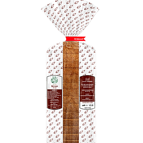 Mr Bakewell Premium Brown Bread - Rich In Nutrients, Healthy, For Weight Management, 400 g  