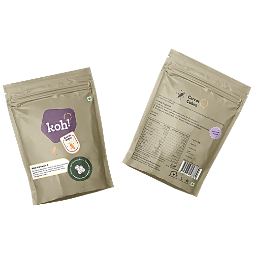 Koh! Carrot Cubes Cut - Rich In Vitamin A, Good For Vision, 100 g Pouch 