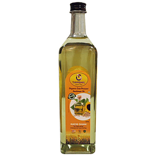 Buy TAVISHIL Organic Cold Pressed Sunflower Oil Kachi Ghani, No