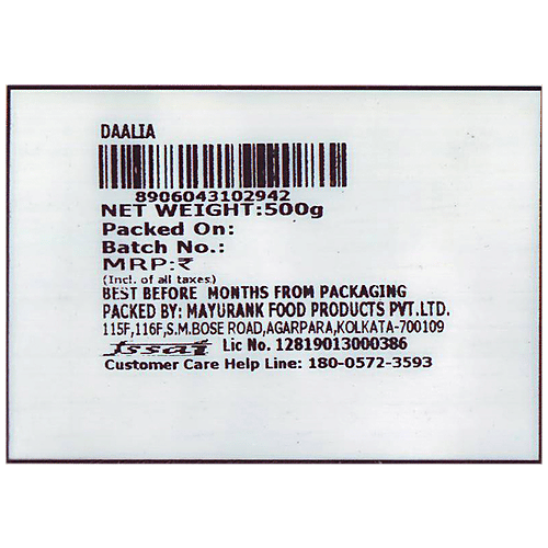 Mayurank Daalia - Nutty & Chewy When Cooked, 500 g Pouch 