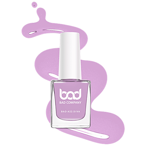 Bad Company No Toxin Nail Lacquer - Long-Lasting, Pigmented, 10 ml All In 64 