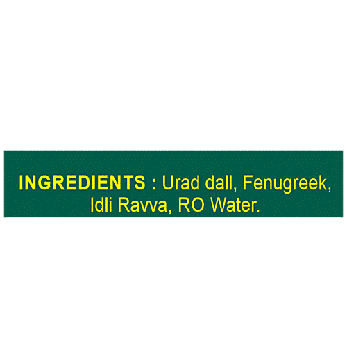 Srimathi Foods Idli Batter - Natural, No Preservatives, Need To Add Salt, 1 kg Pouch 