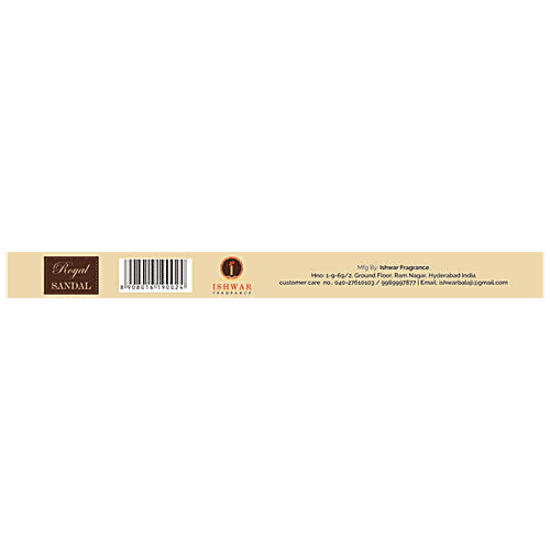 Ishwar Mangalam Royal Sandal Premium Incense Sticks/Agarbattis - Long-Lasting Fragrance, 100 g  
