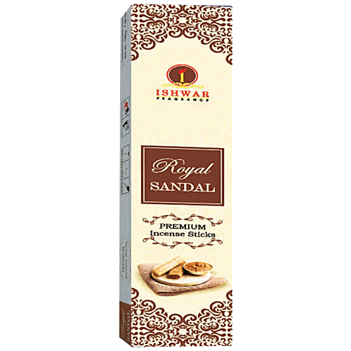 Ishwar Mangalam Royal Sandal Premium Incense Sticks/Agarbattis - Long-Lasting Fragrance, 100 g  