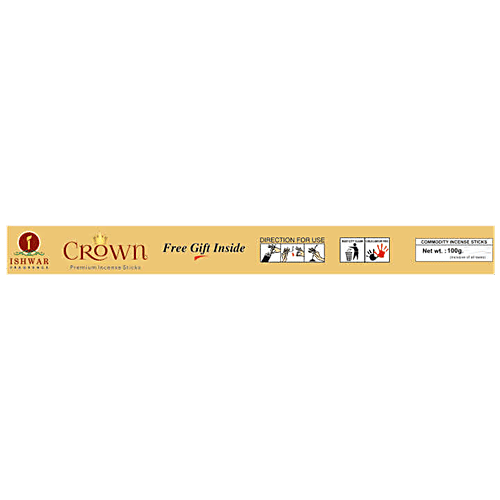 Ishwar Mangalam Crown 3 In 1 Premium Incense Sticks/Agarbattis - Long-lasting Fragrance, 100 g  