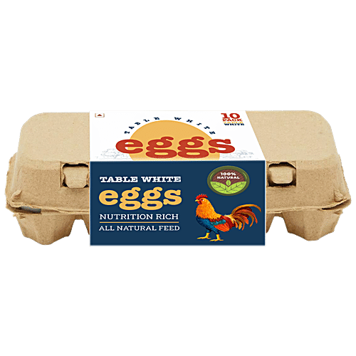 Buy HenFruit Table White Eggs 100 Natural, NutritionRich, High In