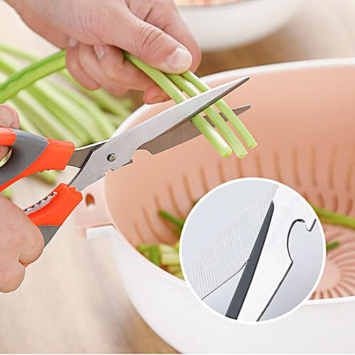 Petals Scissors Set - Multipurpose, Multifunctional, 21 cm, 14 cm, Sturdy, Long Lasting, 2 pcs