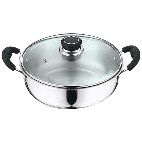 Buy Kitchen Essentials Stainless Steel Kadai Induction Base, With