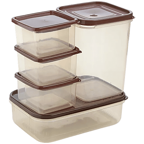 Buy JOYO Kitchen Classic 15 - Storage Container, Alfa 130, Fresia, Shrink Wrap, Brown, Durable ...